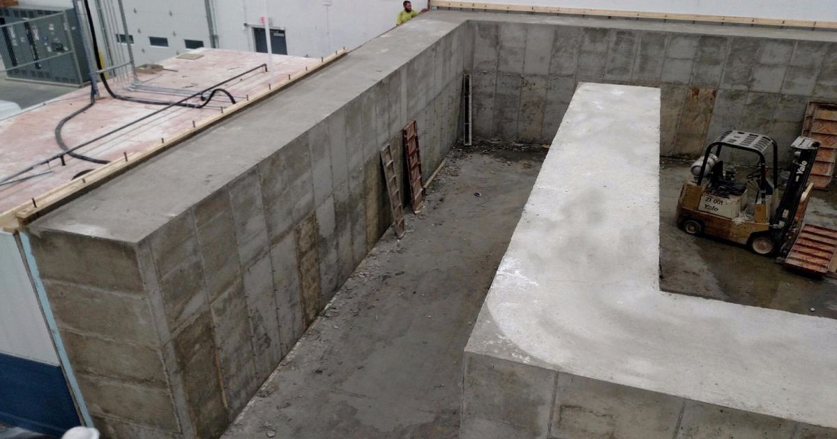 Poured Walls - 4'W  Radiation Walls