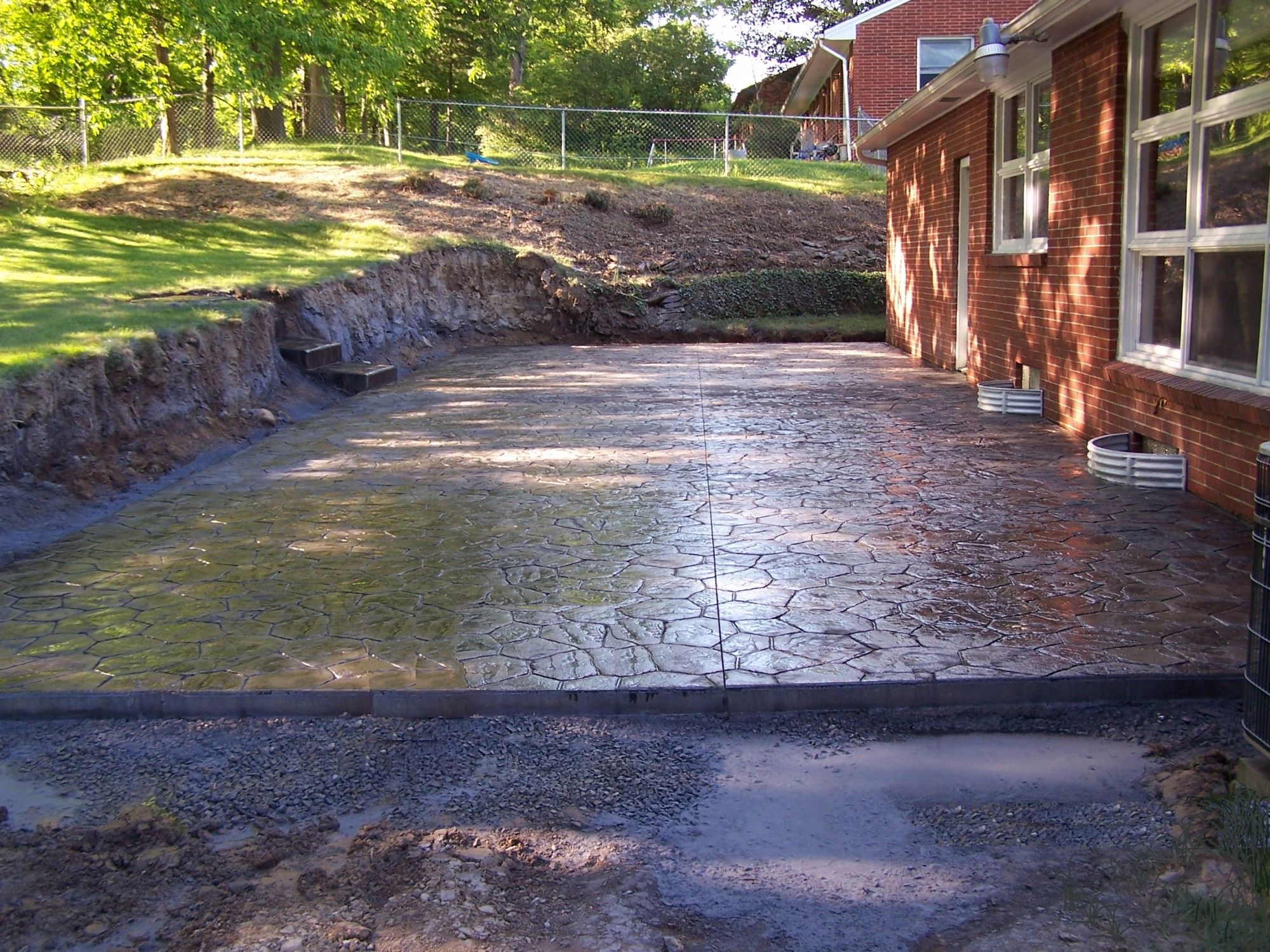 Patio and Steps 