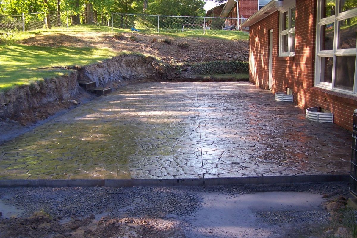 Stamped Patio After Photo